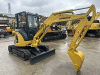 Excavatrice Komatsu 35 MR, poids opérationnel de 3500 kg, capacité de la benne de 0,12 m³, puissance de 20,4 kW