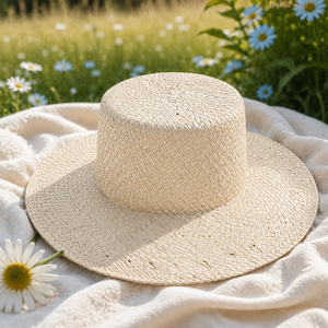 Sombrero de Paja Unisex, Tejido a Mano, Estilo Dobby, Ecológico, para Playa, Verano, Pesca y Viajes, con Ala Ancha - Product Image 1