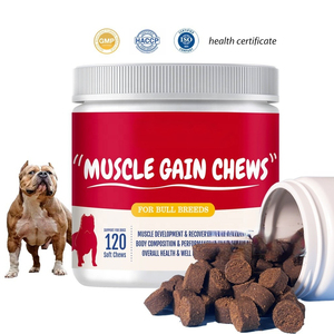 Complément Protéiné Privé de Marque pour Chiens : Chews Hyperprotéinés pour la Prise de Masse Musculaire, Absorption Rapide, Soutient la Construction Musculaire et le Système Immunitaire - Product Image 1