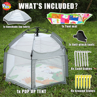 Tente de jeu Princesse Prodigy - Maisonnette pliable portable entièrement fermée, design jouet doux, pour 2-3 enfants, plage, 0-7 ans, Nylon+TPU