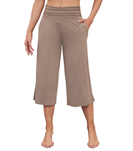<b>Women's</b> Bamboo Fiber Loose <b>Harem</b> <b>Pants</b> High Waist Solid Color With Pockets Casual Sleepwear Home Wear Comfortable <b>Pants</b> - Product Image 3