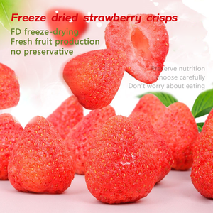 120 grammi di fragole cinesi biologiche snack croccanti, affettate e liofilizzate con gusto dolce, processo di essiccazione AD - Product Image 5