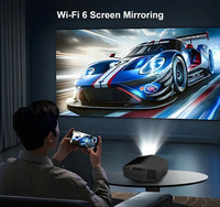 Projecteur Everycom YG710W Haute Luminosité 4K FHD 1080P Mise au Point Automatique Projecteur Haut de Gamme Vidéo Intelligente Cinéma Maison Faisceau Wifi Mini Projecteurs