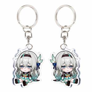 Acrylic <b>Keychain</b> for <b>Anime</b>, Layered Cartoon Schoolbag Pendant, Custom 2D Backpack DIY <b>Keychain</b> Signboard - Product Image 2