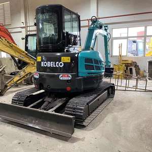 เครื่องขุด SK55ขนาดเล็ก Kobelco 5ตันมือสองไฮดรอลิกตีนตะขาบแกนคาวาซากิ PLC ส่วนประกอบของปั๊ม5ton ปฏิบัติการ - Product Image 3