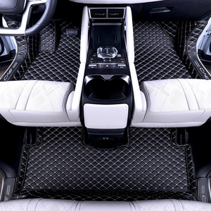 Alfombrillas de Piel de Primera Calidad Personalizables de 3 Piezas y 10 mm de Grosor para Civic TRAX Almera Ertiga, Accesorios Interiores Delanteros/Traseros para Automóvil - Product Image 1