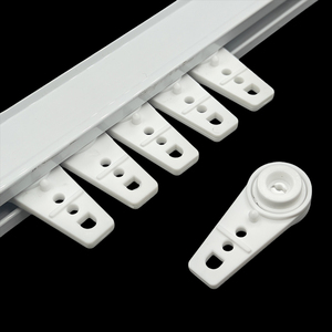 Riel de plástico <span class=keywords><strong>para</strong></span> cortinas con accesorio de riel en H, modelo de rieles <span class=keywords><strong>para</strong></span> colgar cortinas - Product Image 4