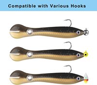 Leurre souple de pêche 10cm 6g, simulation de vers de terre et de loche, leurres bioniques nageurs pour la pêche au bar