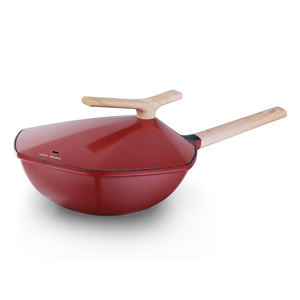 Wok Hexagonal Antiadherente de 28 cm, Serie Maple Leaf, con Tapa, Sartén Ligera de Aluminio, Capacidad de 6 L, Apta para Todas las Estufas, para 3 a 5 Personas - Product Image 1