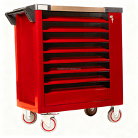 Carrito de Herramientas Resistente de 7 Cajones con Ruedas, Carro de Almacenamiento para Taller Mecánico con Cajones, Caja de Herramientas para Garaje