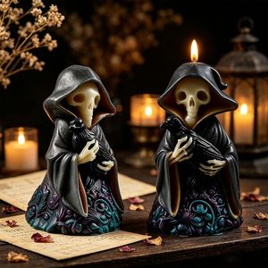 Molde de silicona de mago fantasma con <span class=keywords><strong>cuervo</strong></span> para velas, moldes DIY para velas de Halloween y molde para hacer yeso - Product Image 5