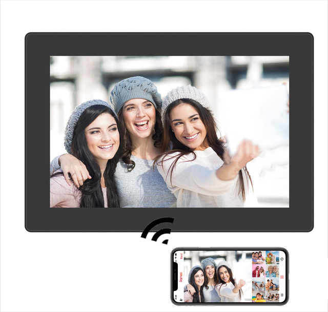 3D/hd Wifi/usb Acrylic 10.1 Inch Acrylic Frame Video Digital Photo Frames with App