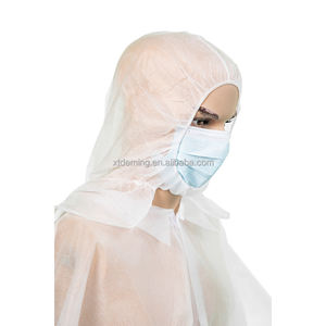 Coperchio per la testa del passamontagna chirurgico/cappuccio Ninja monouso in PP Non tessuto, con fascia elastica - Product Image 1