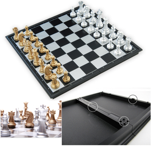 Golden and Sliver International <strong>Chess</strong> and Flying <strong>Chess</strong> Kids <strong>Playing</strong> <strong>Chess</strong> Board <strong>Set</strong> <strong>Game</strong> - Product Image 2