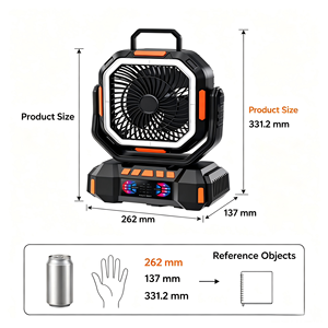 New Outdoor <b>Portable</b> Desk <b>Fan</b> Rechargeable <b>Fan</b> Commercial Summer Cool Table <b>Fan</b> - Product Image 1