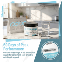 Poudre d'acide aminé L-Glutamine, complément de glutamine pour les passionnés de fitness, contribue à minimiser la dégradation musculaire pendant l'entraînement