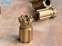 Foret rotatif durable de qualité supérieure, 89 mm, fileté T38, foret à roche à bouton-poussoir