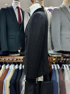 Abito da sposa nero lucido doppio petto personalizzato per uomo formale sposo di lusso 2 pezzi giacca fatta a mano pantaloni - Product Image 3