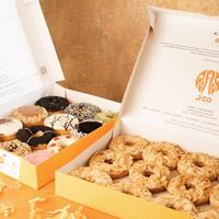 Boîte d'emballage en papier de beignets d'impression personnalisée de luxe de haute qualité
