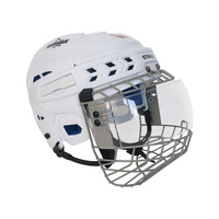 Masque facial en maille résistant aux chocs, visière large pour casque, combo visière en maille pour adultes, masque M2 avec lunettes, cage de casque de hockey