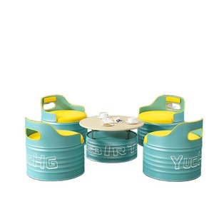 Portatarjetas de café de Metal Industrial, mesa de Bar de vino, silla de barril de aceite, red, <span class=keywords><strong>restaurante</strong></span> rojo, área de barbacoa, reparación de automóviles, sofá, juego de té de la leche - Product Image 5