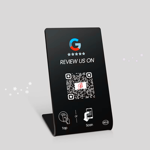 บัตรแชร์โซเชียลมีเดียพลาสติก PVC แบบกำหนดเอง พร้อม NFC พิมพ์สีออฟเซ็ต คิวอาร์โค้ด โลโก้ บาร์โค้ด ปั๊มนูน - Product Image 3