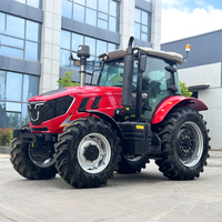 Tracteur à roues à haut rendement 180 HP tracteurs de terres cultivées quatre roues motrices tracteurs hydrauliques à forte puissance pour rizières