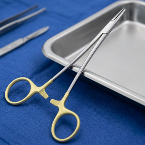 Porte-aiguilles en bois Crile pour bébé, instrument chirurgical TC pour la chirurgie générale, certifié CE, manuel, Classe I - Product Image 3