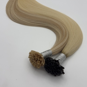 Extensioni per capelli con punta a <span class=keywords><strong>U</strong></span> pre-incollate in offerta speciale, 100% capelli umani vergini russi Ombre, a doppia trama, con punta <span class=keywords><strong>K</strong></span>/<span class=keywords><strong>U</strong></span>/V/Y - Product Image 1