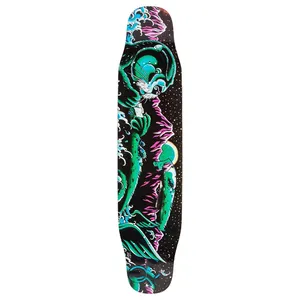 Profession elle komplette Longboard Skateboard Street Dancing Longboard Skateboard Downhill Maple Double-Curved Longboard Decks