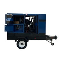 Generador Diésel Tipo Remolque de 20KVA-500KVA, 50Hz, 400V, Trifásico, Silencioso, con Controlador DSE y ATS para Obras de Construcción