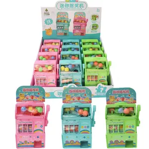 Werbe spielzeug Glück ziehen Süßigkeiten Spiel automat Kapsel Spielzeug Mini Kunststoff Neuheit Lotterie Rad Spielzeug für Kinder