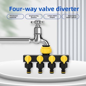 Distributeur d'eau à quatre voies pour <span class=keywords><strong>robinet</strong></span> avec raccord rapide, une entrée vers quatre sorties, pour usage agricole - Product Image 5
