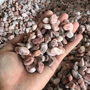 Pebble Stone Decorative Tumbled Pink Pebble Stone for Exposed <b>Aggregate</b> Flooring Landscape Outdoor Garden Pink Pebbles & Gravels - Product Image 3
