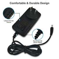Adaptateur secteur AC/DC standard argentin avec prise AR 5V 6V 9V 12V 15V 24V 0.5A 1A 2A 2.5A 3A 36W MAX pour caméra LED CCTV