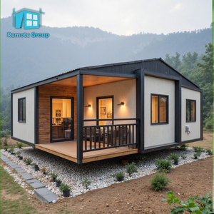 Rumah Kantor Kecil Prefabrikasi Modular Kontainer yang Dapat Disesuaikan, 1 2 3 Kamar Tidur, Dilengkapi Kamar Mandi dan Dapur - Product Image 2