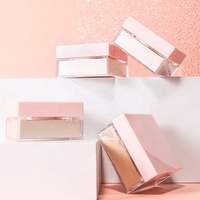 Make Your Logo Poudre de maquillage pour le visage Vegan Oil Control Matte Pink Waterproof Private Label Translucent Makeup Loose Setting Powder