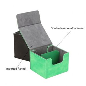 Boîte de rangement personnalisée en cuir PU de haute qualité FX pour plus de 140 cartes de jeux de cartes à collectionner (colorée) - Product Image 3