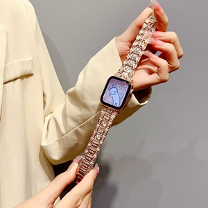 Ultra 49mm 41mm 45mm Correa 2025 Nuevas correas de reloj de acero inoxidable con diamantes de imitación para <span class=keywords><strong>Apple</strong></span> <span class=keywords><strong>Watch</strong></span> Series 8 7 6 - Product Image 5