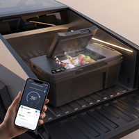 Accessoires Cybertruck : Réfrigérateur coffre 25L avec contrôle par application, glacière de rangement pour camion, réfrigérateur de camping extérieur