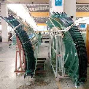 แผ่นกระจกนิรภัยใส6มม. ผนังประตูกระจกนิรภัยแบบโค้ง - Product Image 5