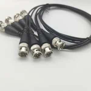 BNC erkek konnektör dişi adaptör DC güç Pigtail kablo hattı BNC konnektörler tel güvenlik kamerası güvenlik sistemi için