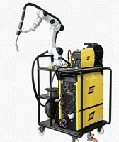 Station de travail robotisée mobile pour la soudure, pour les petites et moyennes usines, ateliers de fabrication métallique, soudage automatique