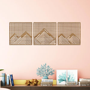 Decorazioni <span class=keywords><strong>per</strong></span> la casa ecologiche geometriche montagne vuote pitture in legno e arti murali decorazioni murali <span class=keywords><strong>per</strong></span> camera da letto e <span class=keywords><strong>cucina</strong></span> - Product Image 3