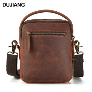 हाई-एंड पुरुषों के पागल घोड़े चमड़े के बड़े-क्षमता आकस्मिक यात्रा बैकपैक व्यवसाय कंप्यूटर ले जाने वाले मैसेंजर बैग - Product Image 5