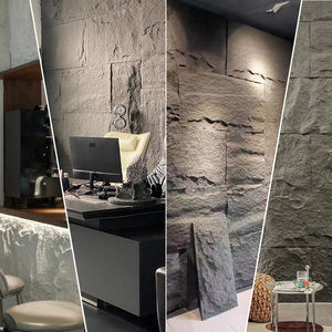 Panneau culturel en pierre de polyuréthane placage en gros Construction rapide <span class=keywords><strong>Super</strong></span> léger Installation facile pierre PU - Product Image 5