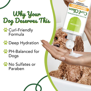 Shampoo pour chien et chat, extrait de plantes naturelles, sans parfum, sans alcool, répare le pelage endommagé, réduit la chute des poils, toilettage - Product Image 3