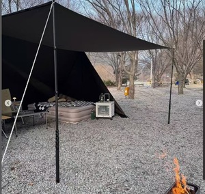 3k High Strength Carbon Fiber Telescopic Tarp <b>Tent</b> <b>Poles</b> Adjustable Length - Product Image 6