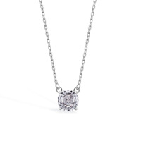 Colliers pendentifs en zircon rond coloré arc-en-ciel à la mode en gros pour femmes, accessoires de bijouterie fine pour femmes et filles