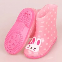 Grenouille lapin chat ours Animal enfants bottes de pluie enfants Pvc couleur bottes imperméables enfants mignon pas cher bottes de pluie pour garçons et filles